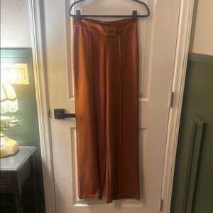 Terracotta Wide-Leg Pants